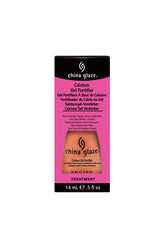 Frontage of China Glaze Calcium Gel Fortifier 0.5-ounce retail pack with the labeled text